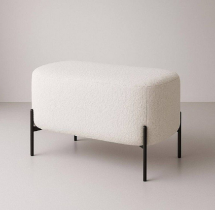 Пуф Mil- Vertical 70х40х40 см Белый (3006)