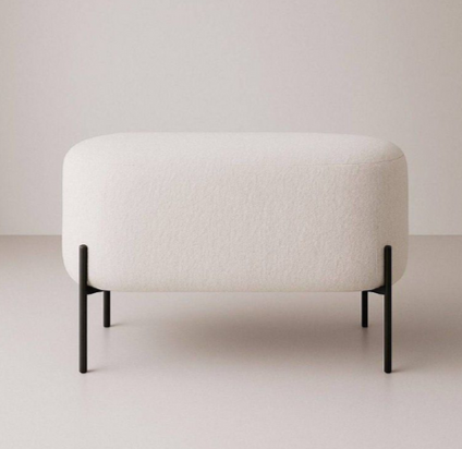 Пуф Mil- Vertical 70х40х40 см Белый (3006)