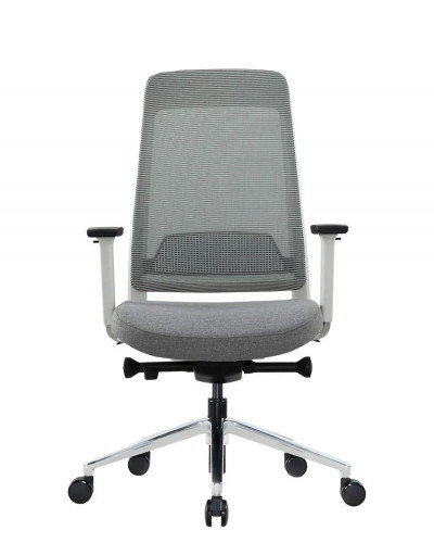 Крісло для оператора LUX- FILO-B1 WHITE + GREY ергономічне