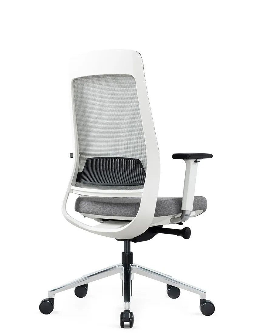 Крісло для оператора LUX- FILO-B1 WHITE + GREY ергономічне