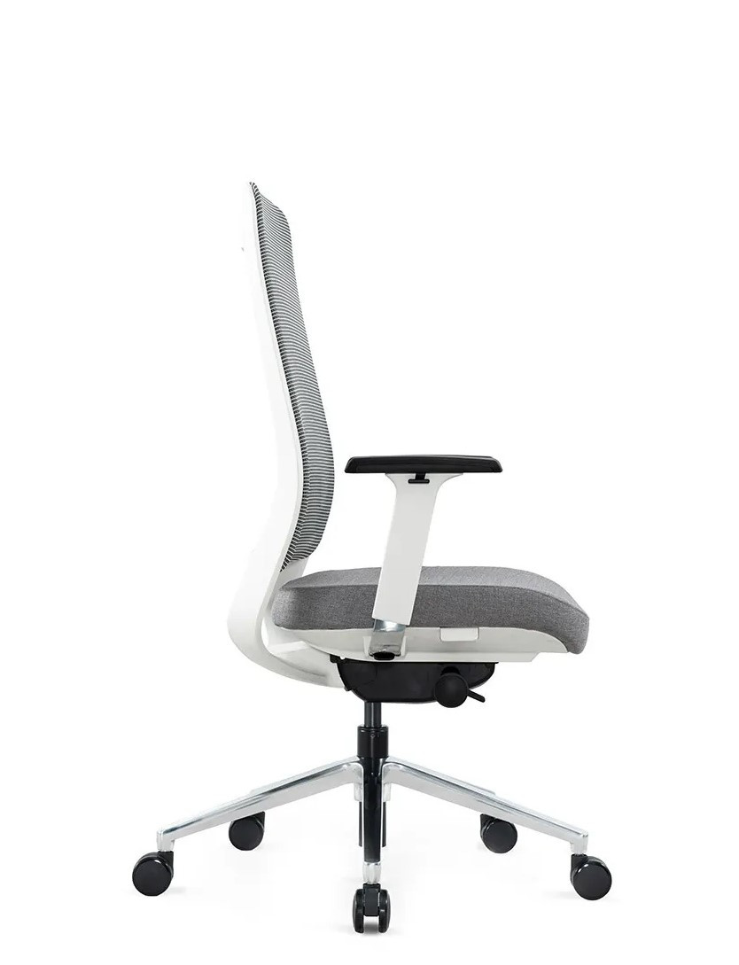 Крісло для оператора LUX- FILO-B1 WHITE + GREY ергономічне