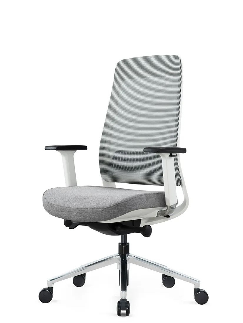 Крісло для оператора LUX- FILO-B1 WHITE + GREY ергономічне