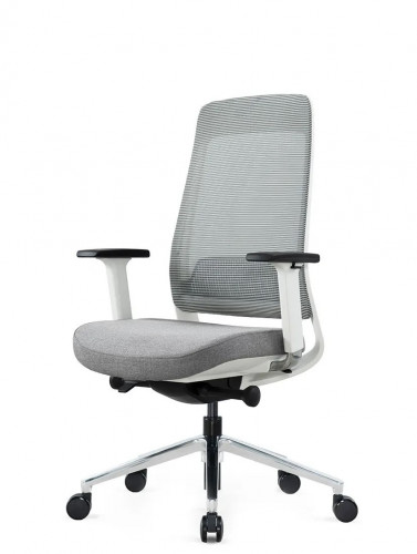 Крісло для оператора LUX- FILO-B1 WHITE + GREY ергономічне