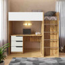Кровать - комната VRN- "Bedroom 3" + письменный стол, корпус «Дуб ТАХО»