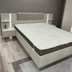 Кровать с прикроватными тумбочками Perfect Home Даст / Dast C Беж