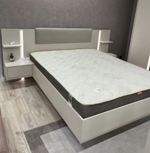 Кровать с прикроватными тумбочками Perfect Home Даст / Dast C Беж
