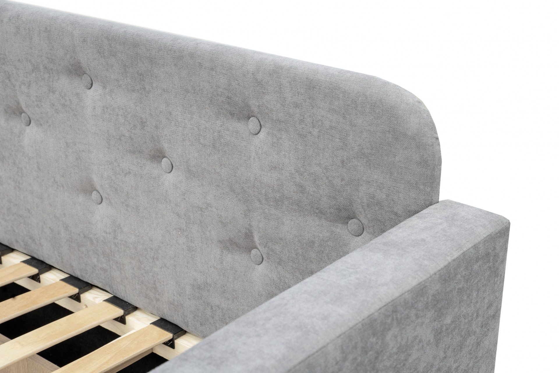 Кровать с двумя ящиками 80х200 см BIO- Софт Малибу (серый) 