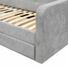 Кровать с двумя ящиками 80х200 см BIO- Софт Малибу (серый) 