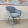 Кресло мягкое NL- CARINTHIA (Каринтия) голубой, серый