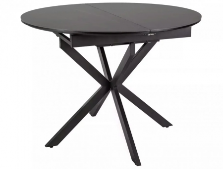 Стол SIGNAL Gaston CERAMIC 100(135)*100 черный / черный 