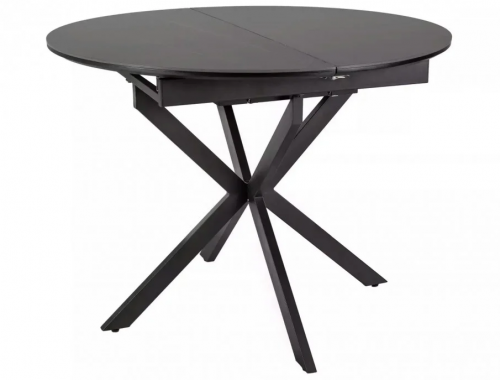 Стол SIGNAL Gaston CERAMIC 100(135)*100 черный / черный 