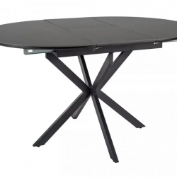 Стол SIGNAL Gaston CERAMIC 100(135)*100 черный / черный 