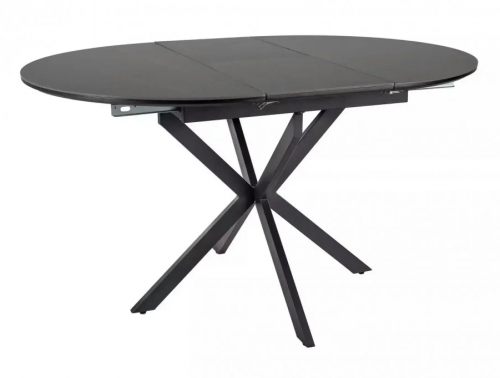 Стол SIGNAL Gaston CERAMIC 100(135)*100 черный / черный 