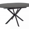 Стол SIGNAL Gaston CERAMIC 100(135)*100 черный / черный 
