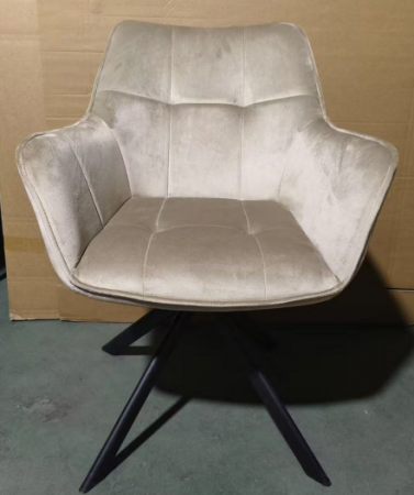 Кресло поворотное AMF-  Jasmin вельвет теплый серый