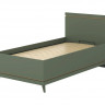 Кровать односпальная с газовым подьемником Helvetia SCANDI 24D5OH54 (зеленый / дуб)