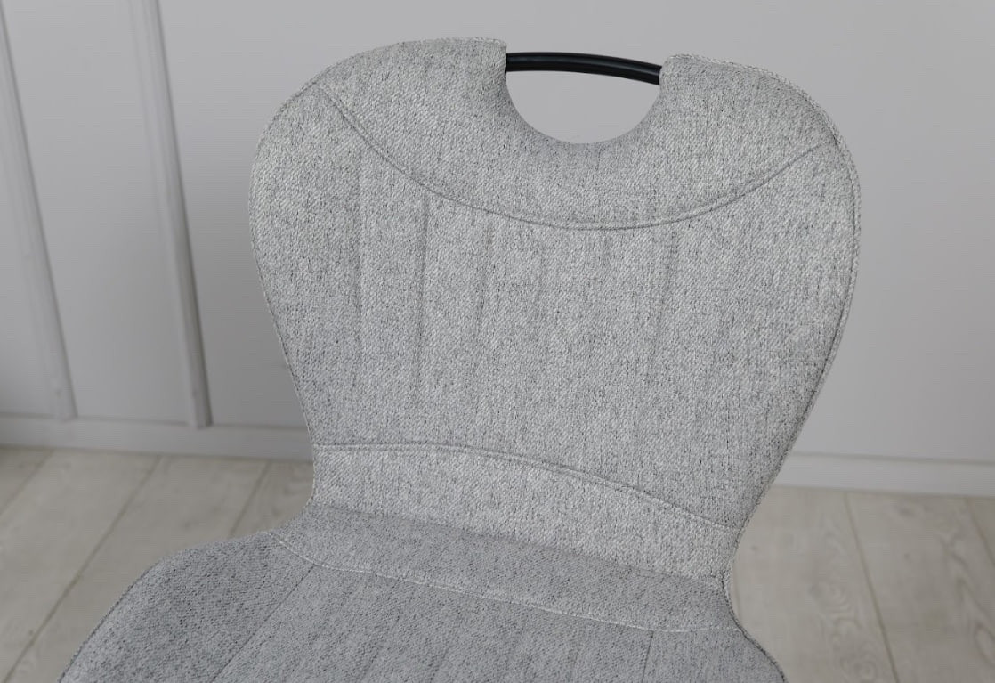 Стул обеденный TOP- Бест серый (ноги металл)   