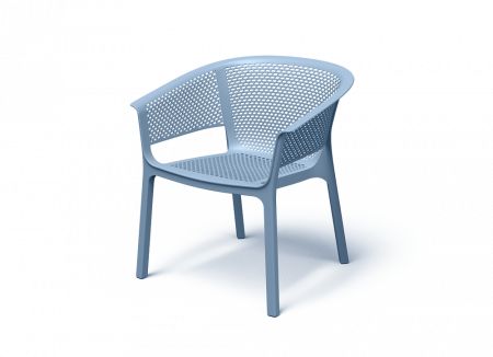 Лаунж-кресло уличное VLL- FERNE Nexo (синий, жёлтый)