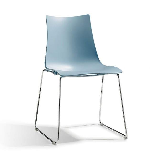 Стул пластиковый VLL- SCAB ZEBRA 2618 (голубой)