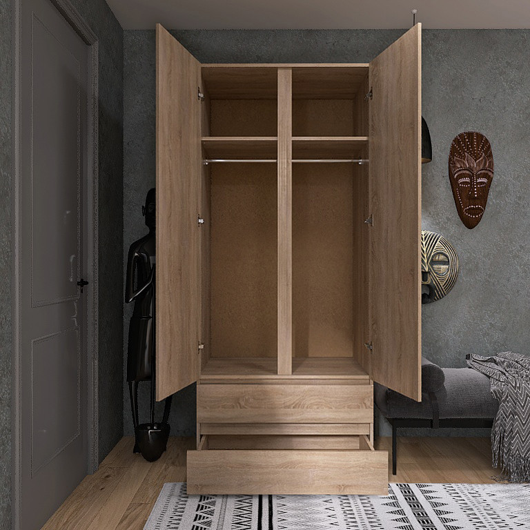 Комплект в гостиную EVR- Лайт-1 дуб Сонома