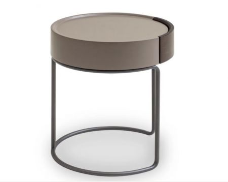 Тумбочка прикроватная 1 ящик CRV- Valerio,Smoky oak matt stone base(коричневый) 