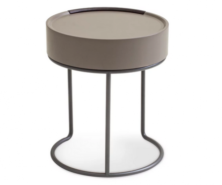 Тумбочка прикроватная 1 ящик CRV- Valerio,Smoky oak matt stone base(коричневый) 