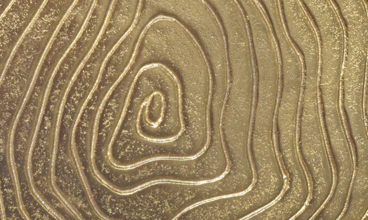 Стол журнальный CRV- Stem M, Antique finish 45 см., золотистый