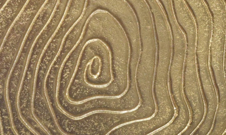 Стол журнальный CRV- Stem M, Antique finish 45 см., золотистый