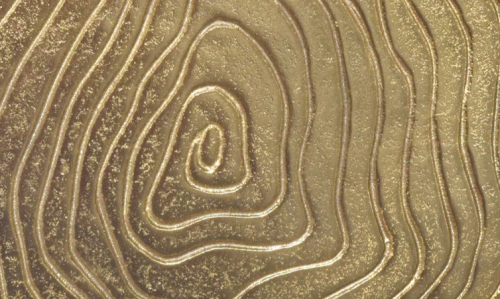 Стол журнальный CRV- Stem M, Antique finish 45 см., золотистый