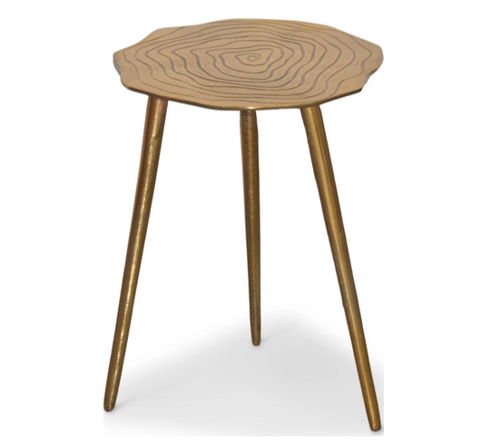 Стол журнальный CRV- Stem M, Antique finish 45 см., золотистый