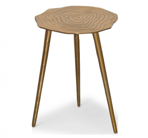 Стол журнальный CRV- Stem M, Antique finish 45 см., золотистый