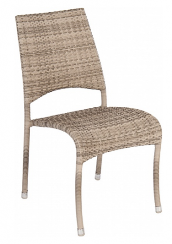 Стул из техноротанга Alexander Rose TEA- OCEAN PEARL FIJI STACKING SIDE CHAIR