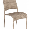 Стул из техноротанга Alexander Rose TEA- OCEAN PEARL FIJI STACKING SIDE CHAIR