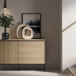 Комод маленький 1Д2Ш TOP- Виссо дуб