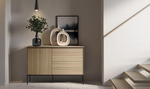 Комод маленький 1Д2Ш TOP- Виссо дуб