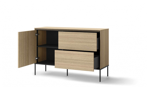 Комод маленький 1Д2Ш TOP- Виссо дуб