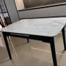 Стол обеденный модерн VTR- TM-76 вайт клауд + черный