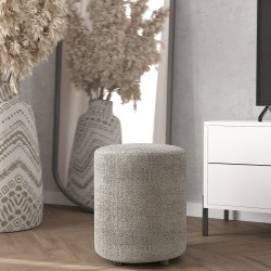 Пуф на маленьких ножках 42х35 KOD- Пуф-2 (ткань букле)