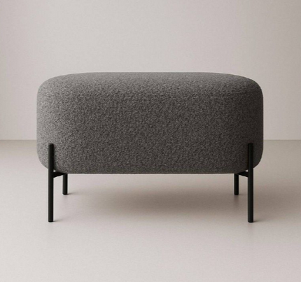 Пуф Mil- Vertical 70х40х40 см  Серый (3007)