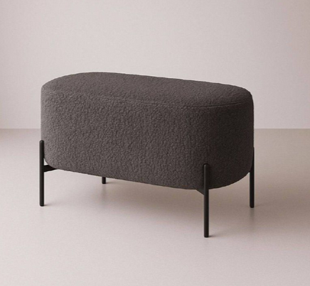 Пуф Mil- Vertical 70х40х40 см  Серый (3007)