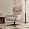 Кресло поворотное Kave Home ZALINA S0900005BF12 (бежевый/черный)