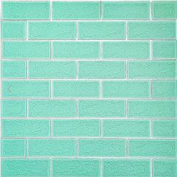 ПАНЕЛЬ СТЕНОВАЯ 3D NEW CULTURAL WALL 70*70CM*5MM GREEN+SILVER STK- SW-00001803 