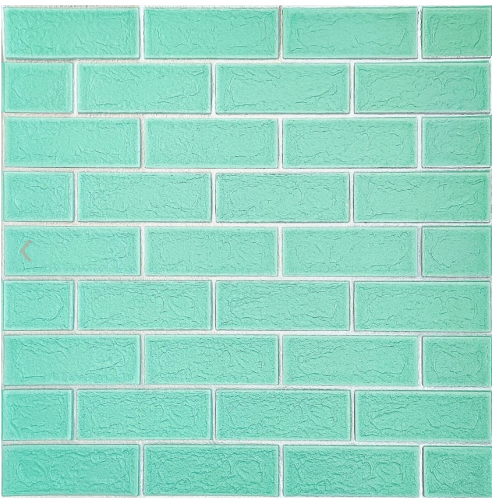 ПАНЕЛЬ СТЕНОВАЯ 3D NEW CULTURAL WALL 70*70CM*5MM GREEN+SILVER STK- SW-00001803 