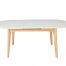 Стол раскладной INI- ALBERTO CERAMIC 160(200)*90 бежевый матовый/дерево