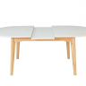 Стол раскладной INI- ALBERTO CERAMIC 160(200)*90 бежевый матовый/дерево