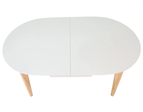 Стол раскладной INI- ALBERTO CERAMIC 160(200)*90 бежевый матовый/дерево