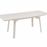 Стіл обідній розкладний INI- BELFORD CERAMIC 140(200)*80 білий/кашемир 