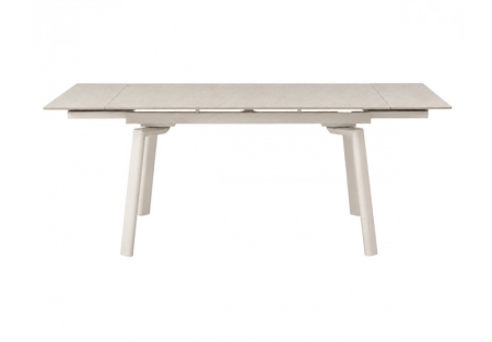Стіл обідній розкладний INI- BELFORD CERAMIC 140(200)*80 білий/кашемир 
