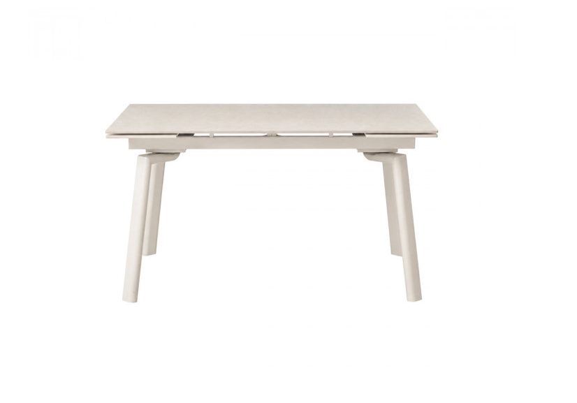 Стіл обідній розкладний INI- BELFORD CERAMIC 140(200)*80 білий/кашемир 