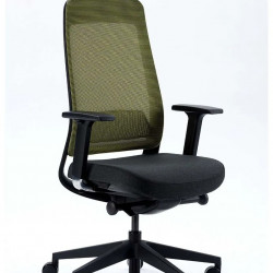 Крісло для оператора LUX- FILO-B1 BLACK + GREEN ергономічне